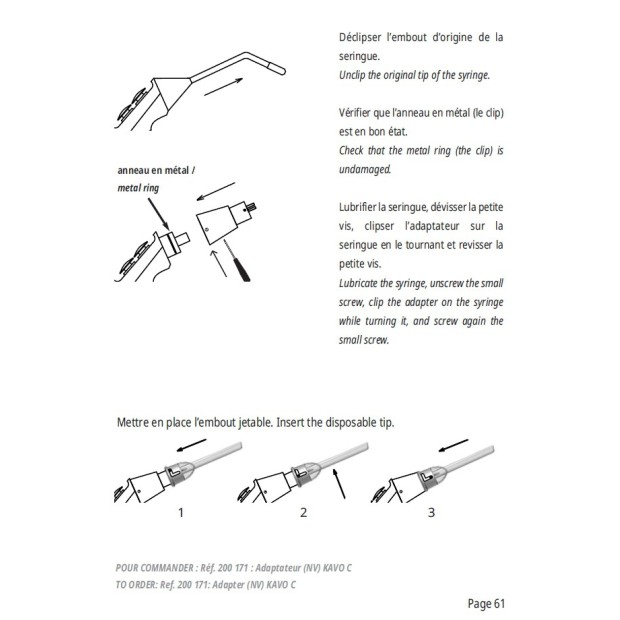 ADAPTATEUR RISKONTROL KAVO C