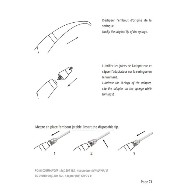 ADAPTATEUR RISKONTROL KAVO IB