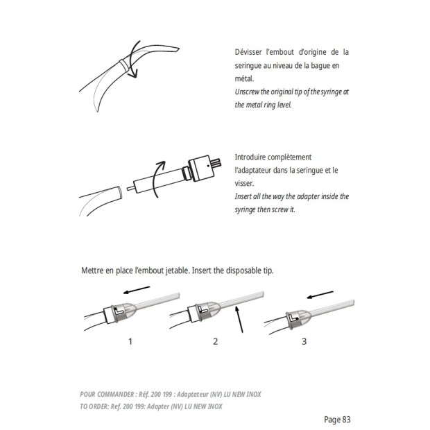 ADAPTATEUR RISKONTROL LU NEW INOX