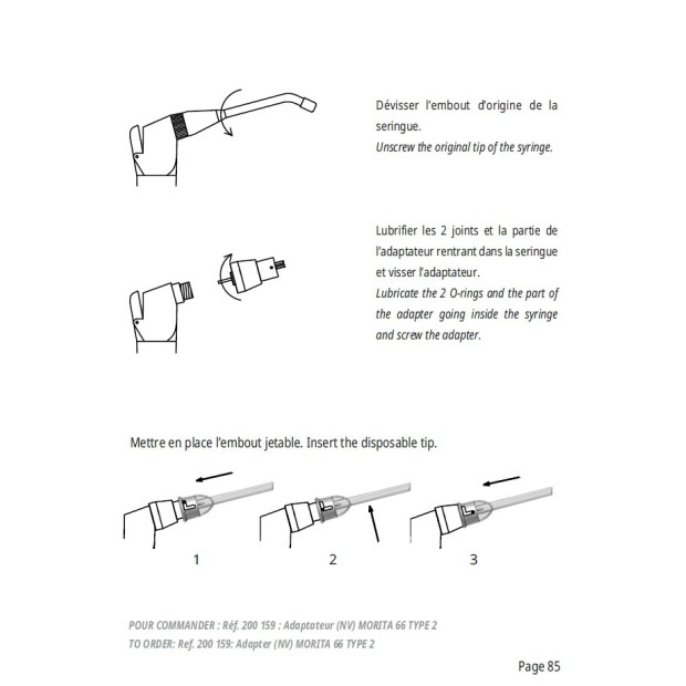 ADAPTATEUR RISKONTROL MORITA 66 TYPE 2