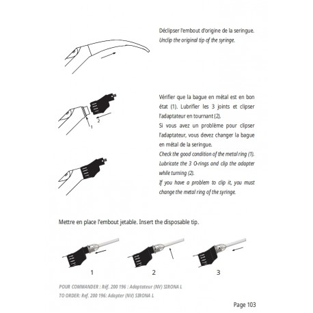 ADAPTATEUR RISKONTROL SIRONA L