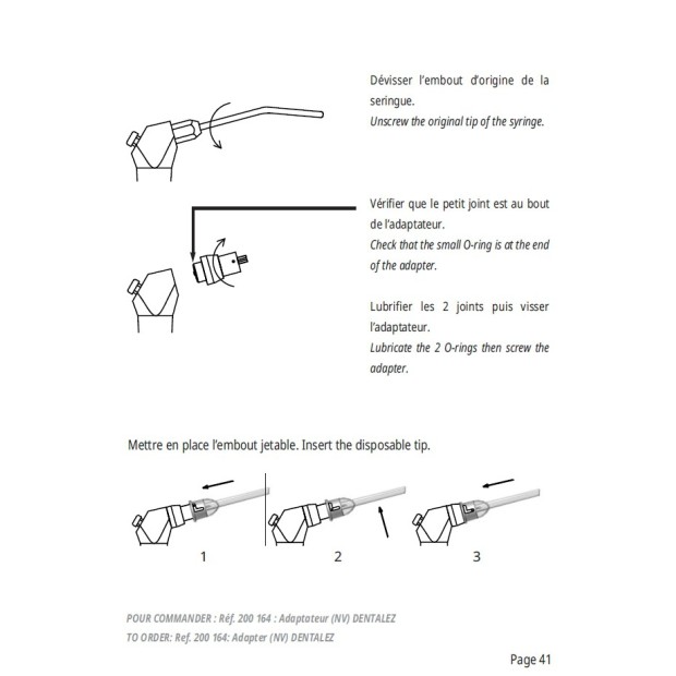 ADAPTATEUR RISKONTROL DENTALEZ