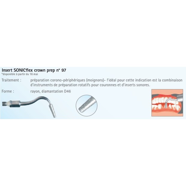 INSERT N°97 CROWN PREP RAYON  SONICFLEX 2003