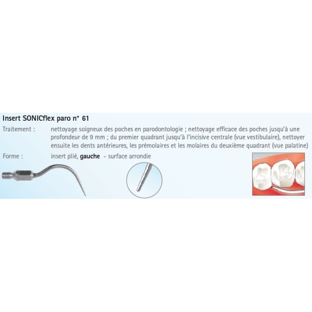 INSERT N°61A PARO LONG GAUCHE SONICFLEX