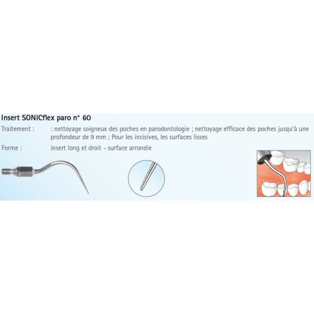 INSERT N°60A SONICFLEX PARO LONG DROIT