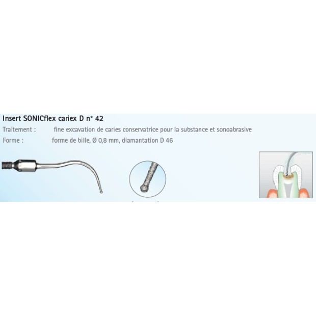 INSERT N°42A CARIEX D SPHE PETIT DIAM SONIICFLEX