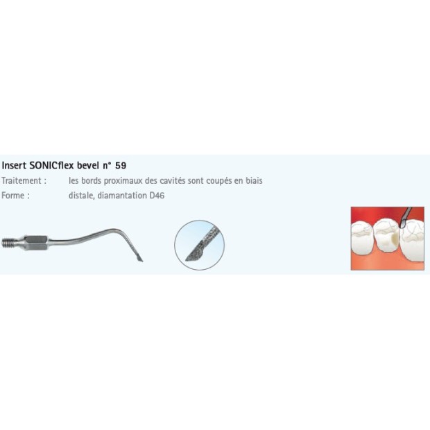 INSERT N°59A BEVEL DISTAL DIAMANTE