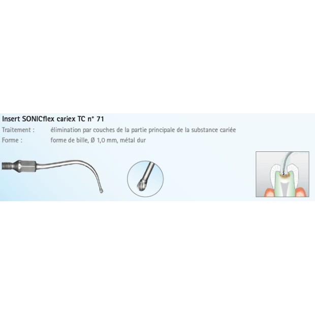 INSERT N°71A CARIEX TC SPHE PETIT METAL SONIICFLEX