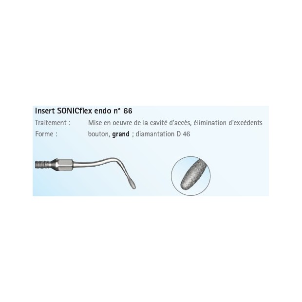 INSERT N°66A ENDO DIAMANTE GRAND  SONICFLEX
