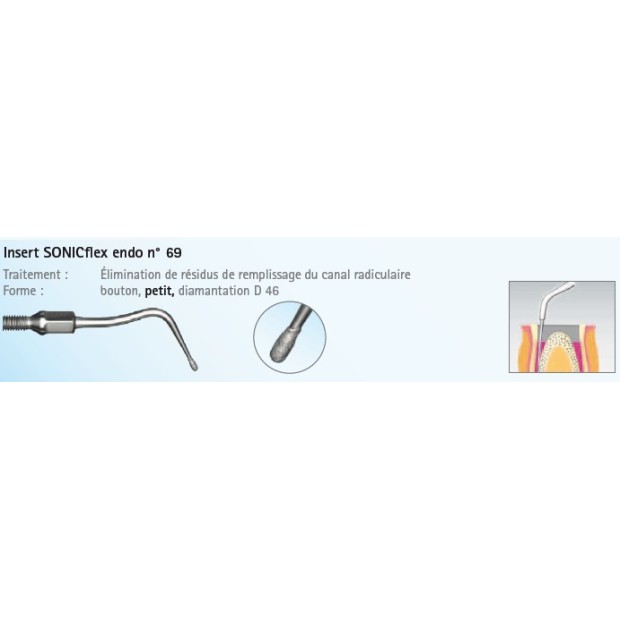 INSERT N°69A ENDO PETIT DIAMANTE SONICFLEX