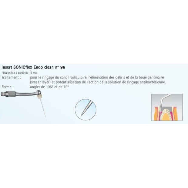 INSERT N°96A ENDO CLEAN 96 SONICFLEX