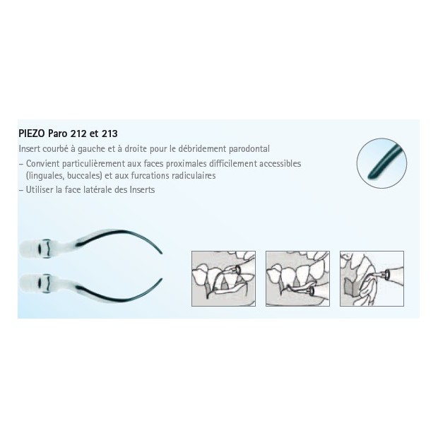 INSERT PARO 212 COUDE GAUCHE POUR PIEZOLED KAVO