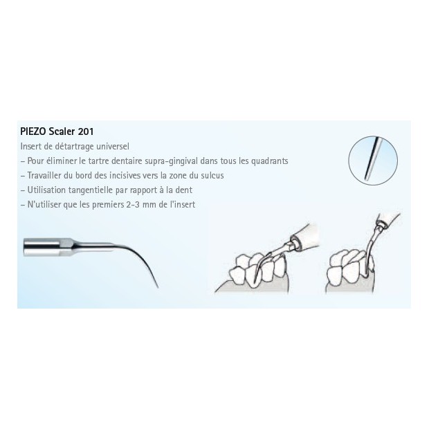 INSERT SCALER 201 POUR PIEZOLED KAVO
