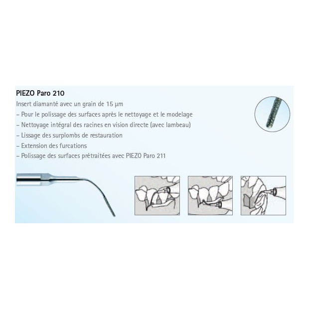 INSERT PARO 210 POUR PIEZOLED KAVO