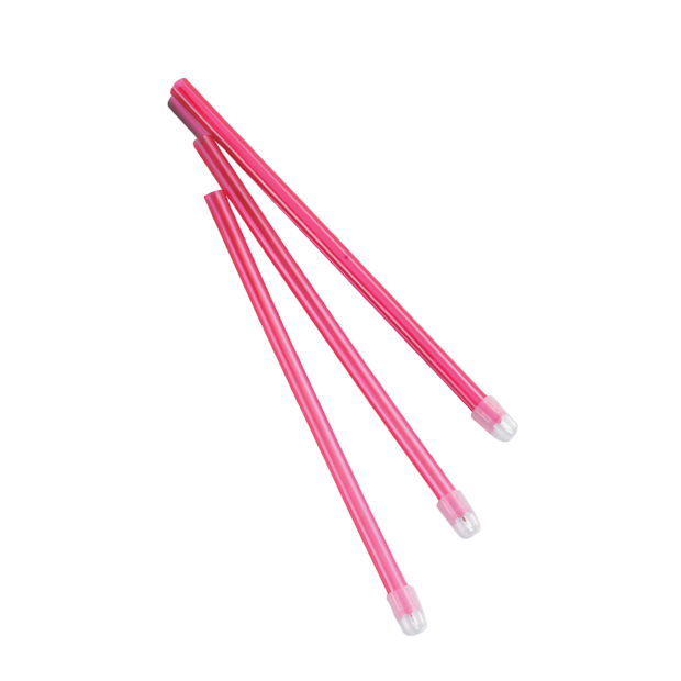 POMPE A SALIVE MONOART EM15 COULEUR ROSE TRANSPARENT (SACHET DE 100)