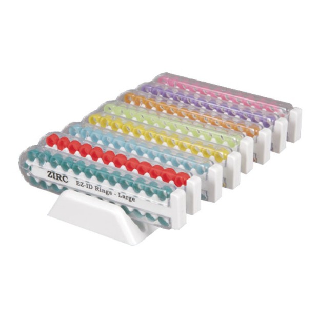 ASSORTIMENT DE 8 KITS D'ANNEAUX SILICONE Ø6,4mm (x25) TEINTE NEON