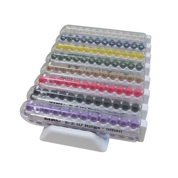 ASSORTIMENT DE 8 KITS D'ANNEAUX SILICONE Ø3,2mm (x25) TEINTE PASTEL