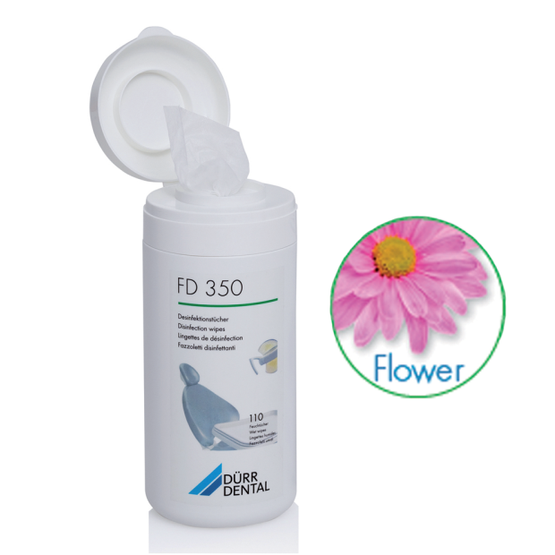 BOITE LINGETTES FLOWER FD350  DURR DENTAL (la boîte de 110)