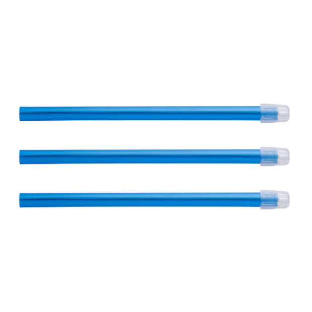 POMPE A SALIVE MONOART EM15 COULEUR BLEU TRANSPARENT (SACHET DE 100)