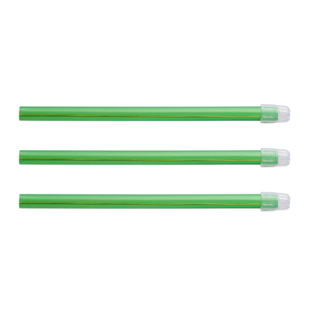 POMPE A SALIVE MONOART EM15 COULEUR VERT TRANSPARENT (SACHET DE 100)