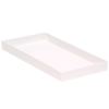 PLATEAU SANS COMPARTIMENT (9,5 x 20 cm) BLANC