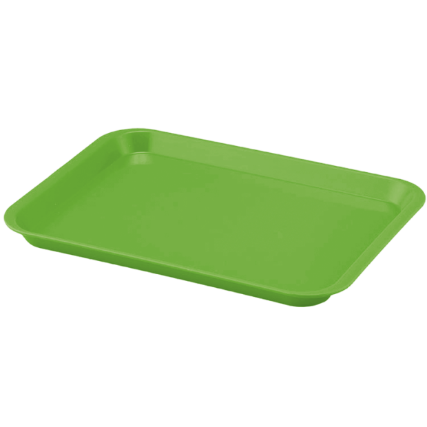 Plateau à instruments B-Lok sans compartiment Néon Vert
