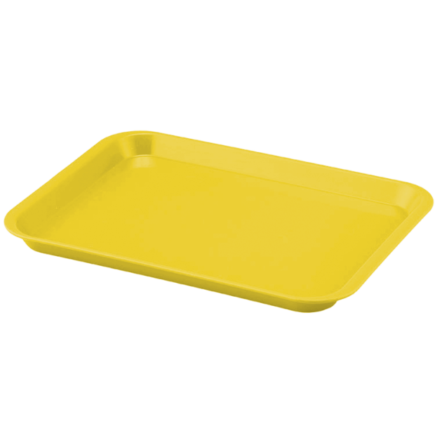 Plateau à instruments B-Lok sans compartiment Néon Jaune