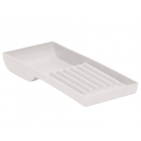 Plateau pour instrument à main, miroirs (9,5 x 19,7 cm) Blanc