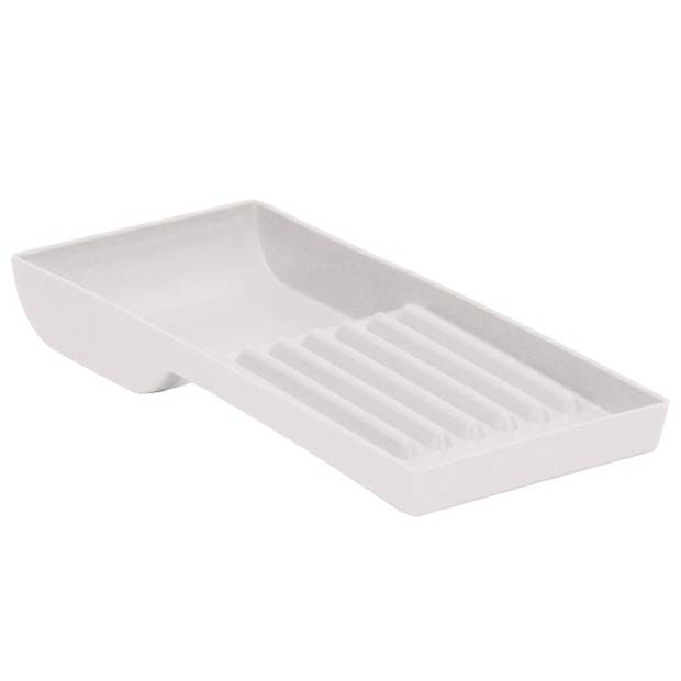 Plateau pour instrument à main, miroirs (9,5 x 19,7 cm) Blanc