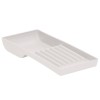 Plateau pour instrument à main, miroirs (9,5 x 19,7 cm) Blanc