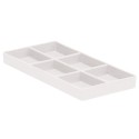 Plateau avec 6 compartiments (9,5 x 20 cm) Blanc