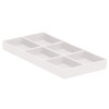 Plateau avec 6 compartiments (9,5 x 20 cm) Blanc