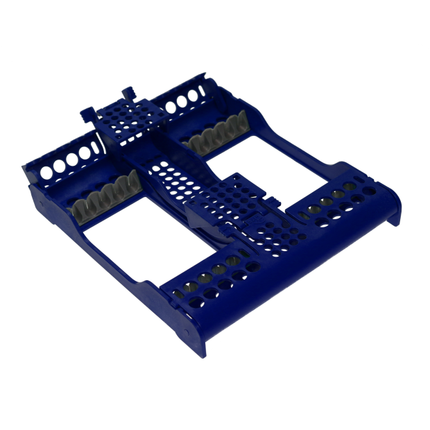 Cassette à instruments E-Z Jett pour 10 instruments bleu nuit