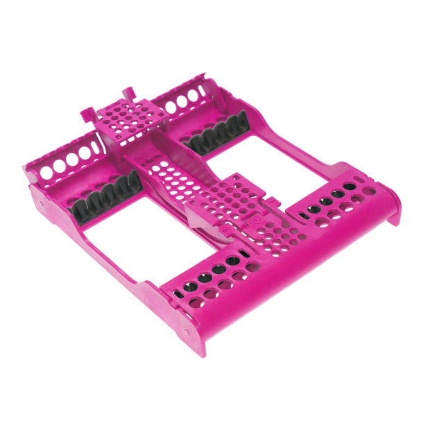 Cassette à instruments E-Z Jett pour 10 instruments neon rose