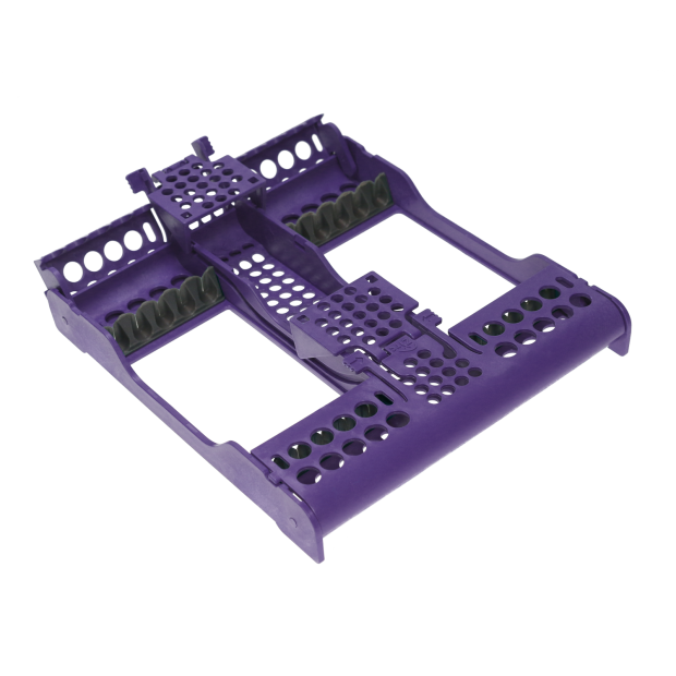 Cassette à instruments E-Z Jett pour 10 instruments neon violet