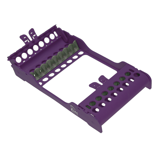 Cassette à instruments E-Z Jett pour 8 instruments prune
