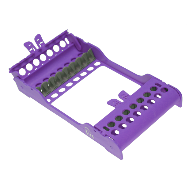 Cassette à instruments E-Z Jett pour 8 instruments neon violet