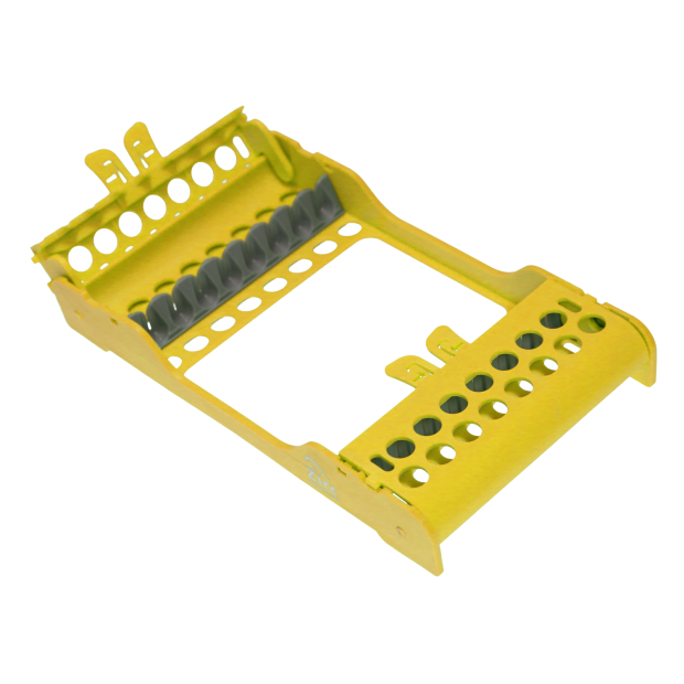 Cassette à instruments E-Z Jett pour 8 instruments neon jaune