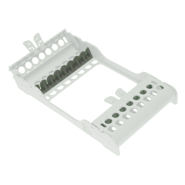 Cassette à instruments E-Z Jett pour 8 instruments blanc