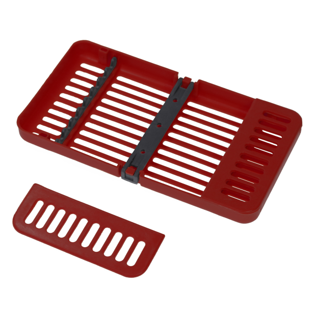 Steri Compact Cassette (10,2 x 17,8 x 1,6 cm) rouge