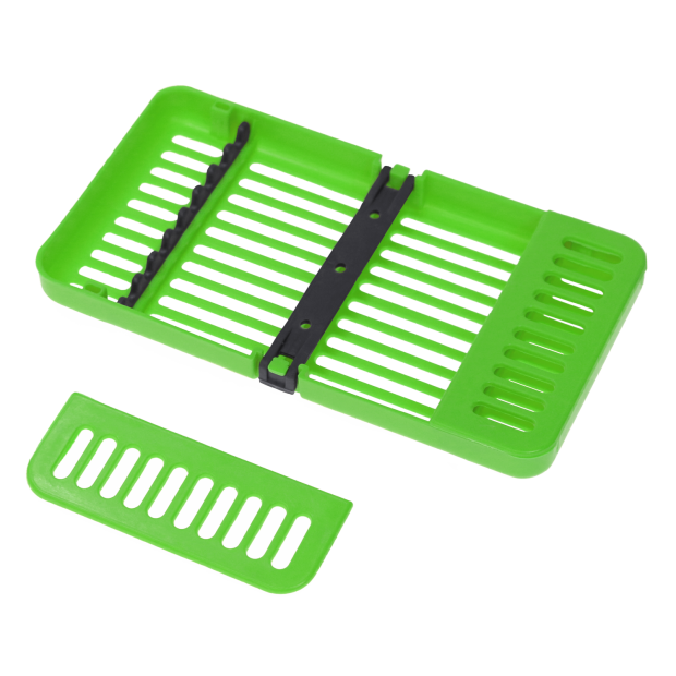 Steri Compact Cassette (10,2 x 17,8 x 1,6 cm) neon vert