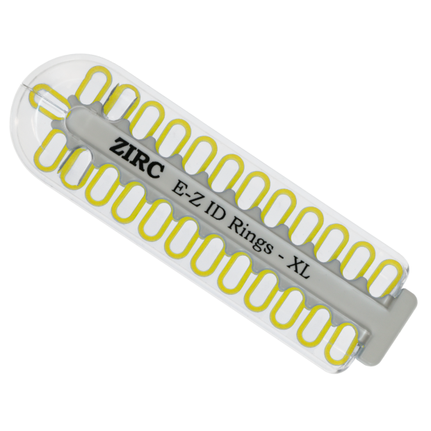 Kit d'anneaux silicone Ø1cm (x25) neon jaune