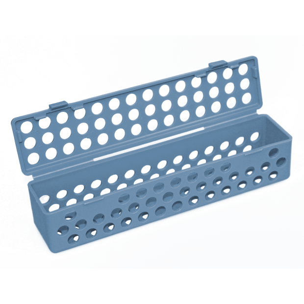 Conteneur stérile (20,3 x 4,4 x 4,4 cm) bleu