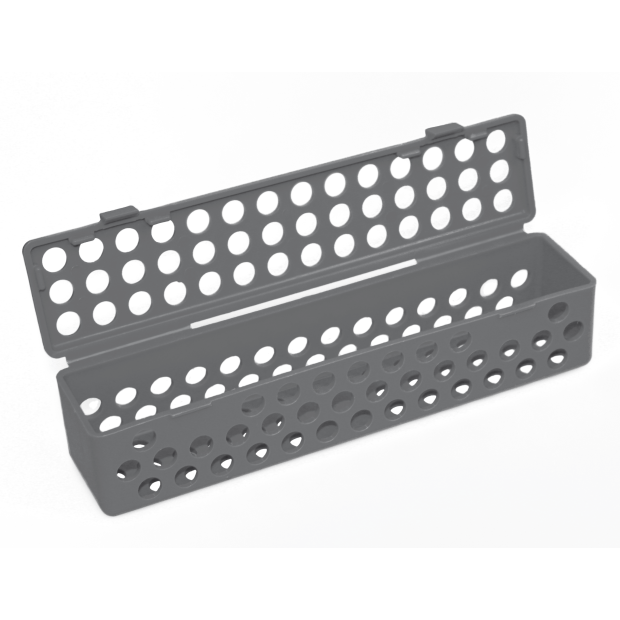 Conteneur stérile (20,3 x 4,4 x 4,4 cm) gris