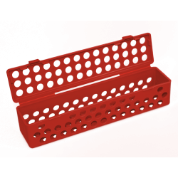 Conteneur stérile (20,3 x 4,4 x 4,4 cm) rouge