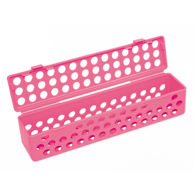 Conteneur stérile (20,3 x 4,4 x 4,4 cm) neon rose