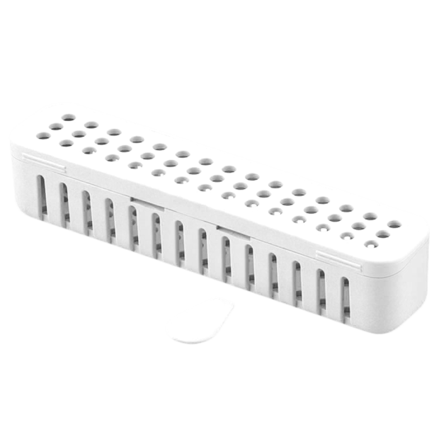Conteneur compact stérile (17,8 x 3,8 x 3,8 cm) blanc