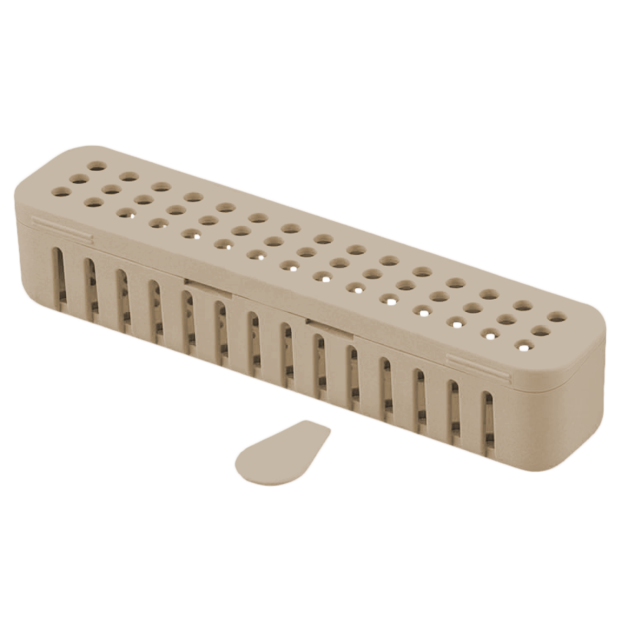 Conteneur compact stérile (17,8 x 3,8 x 3,8 cm) beige