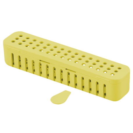 Conteneur compact stérile (17,8 x 3,8 x 3,8 cm) neon jaune