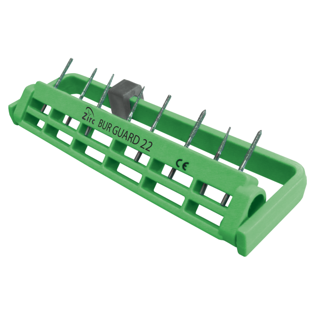 Porte-fraises stérile Bur Guard (22 Trous) (12,2 x 3,2 cm) neon vert